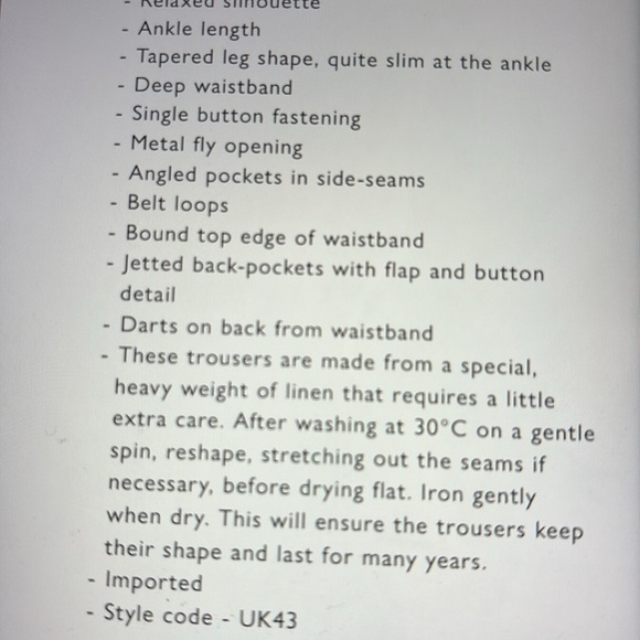 Poetry Heavy Linen Tapered Legs Trousers 4 - Picture 12 of 14